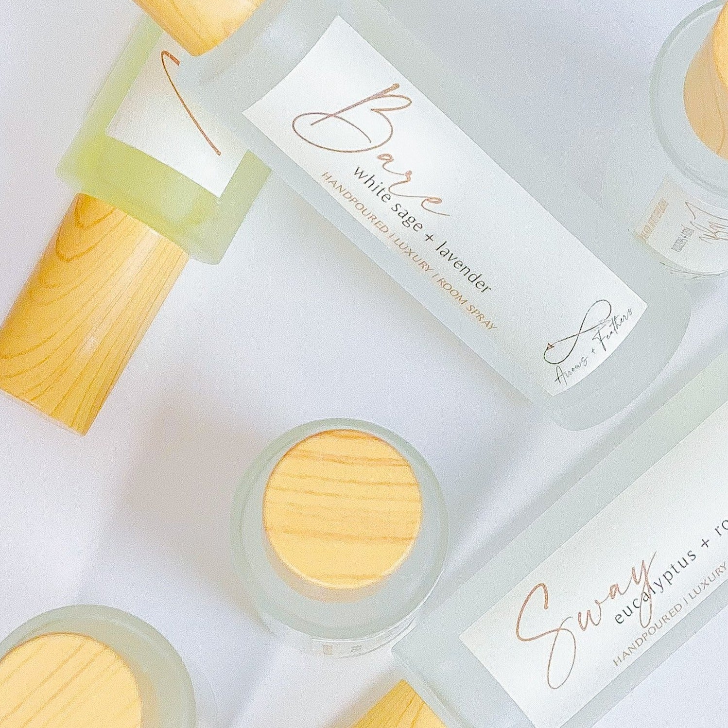 Bare White Sage + Lavender Handpoured Luxury Room Spray