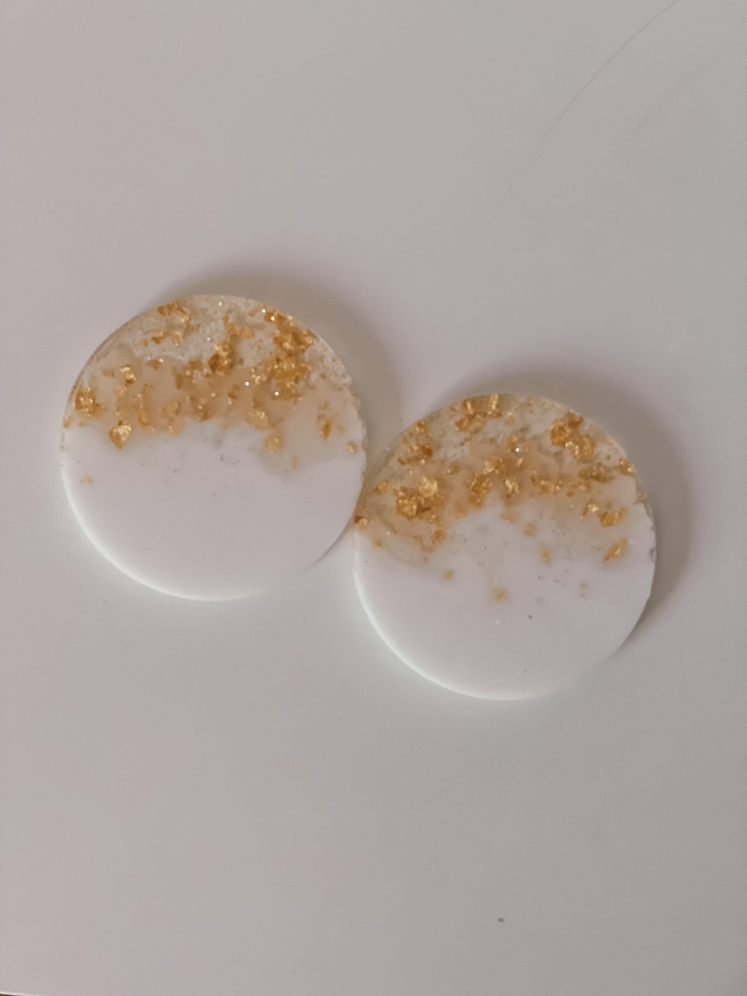 White Resin Coasters