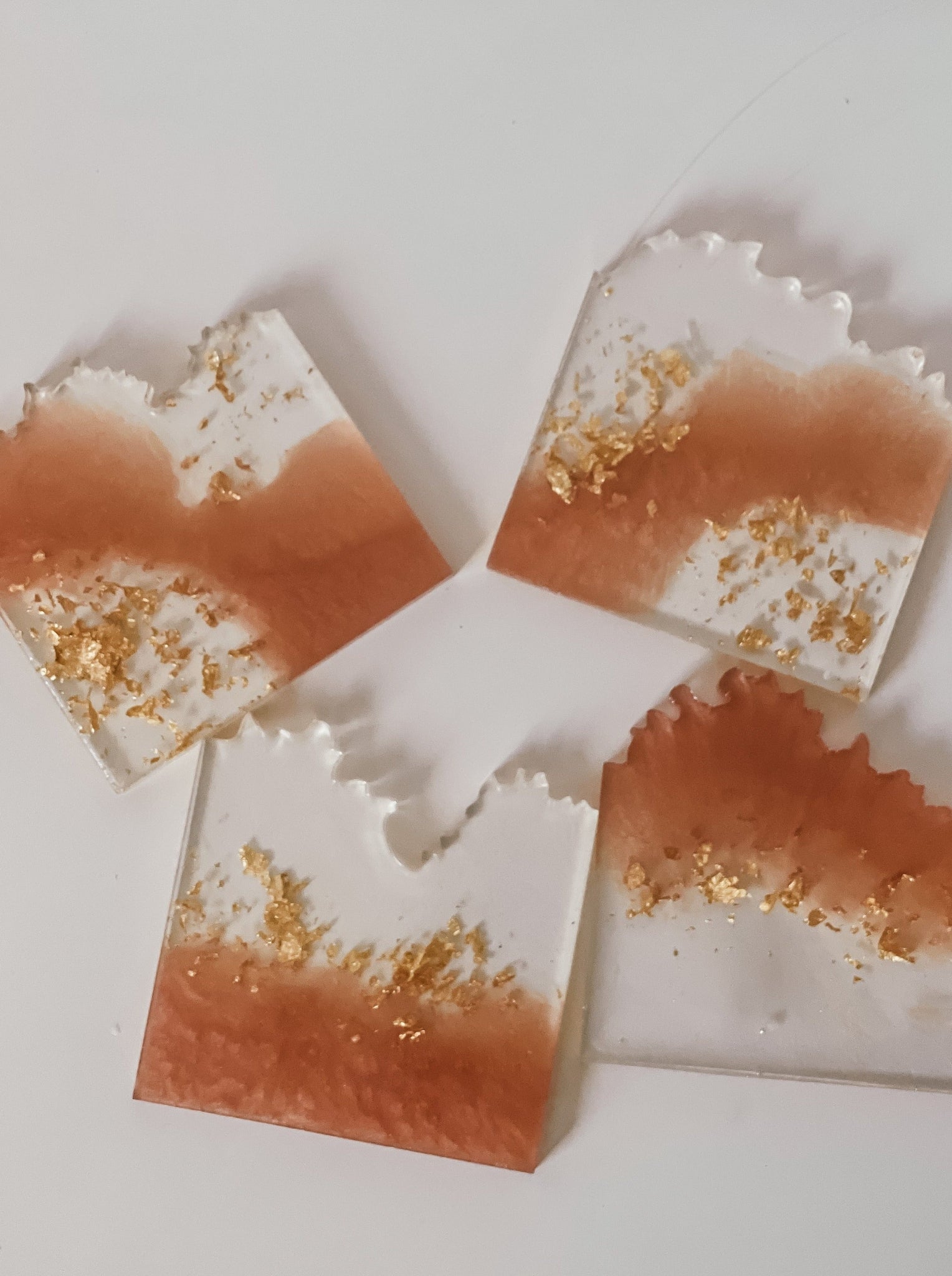 Orange Resin Coasters
